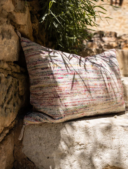 housse de coussin confetti coton et soie